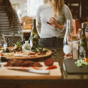 Making Canapes Women